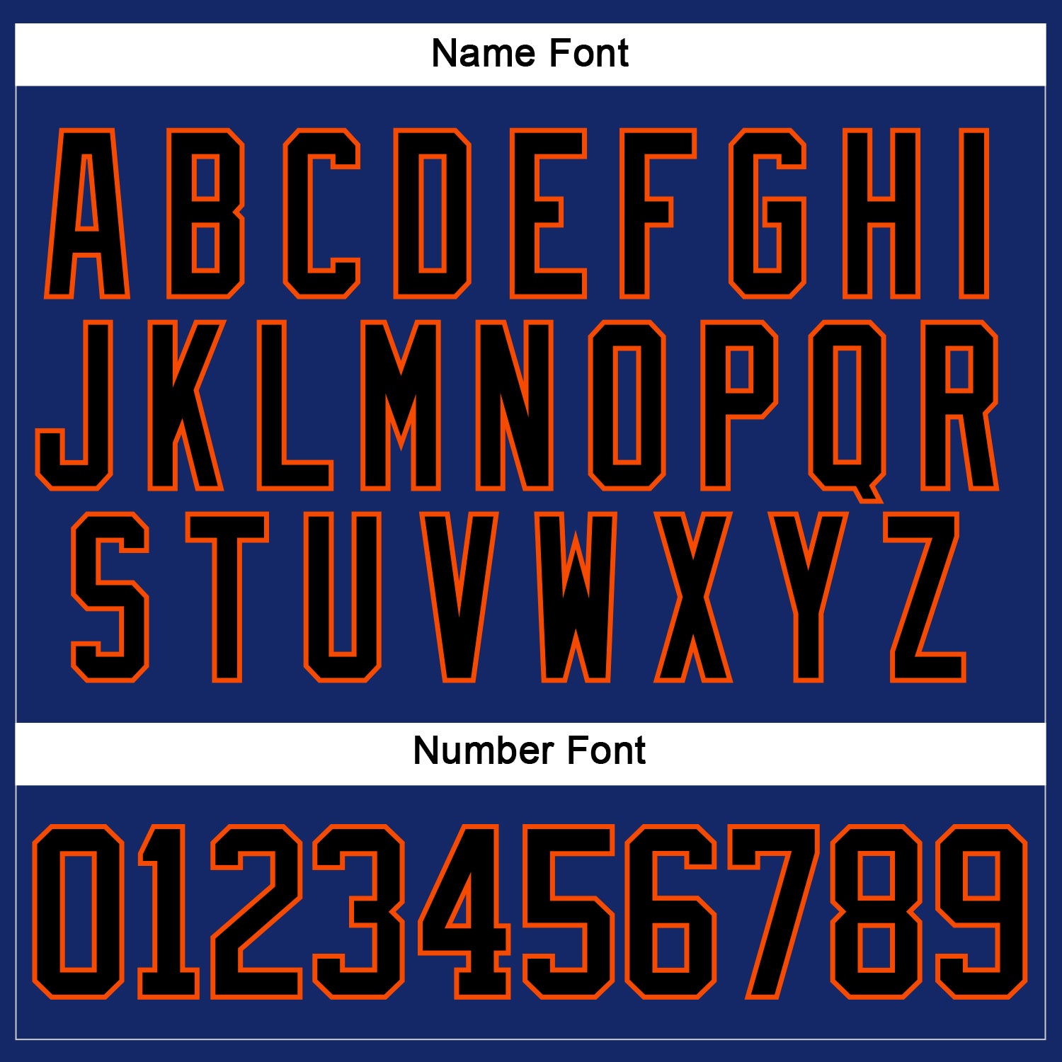 Custom Royal Black-Orange Hockey Lace Neck Jersey