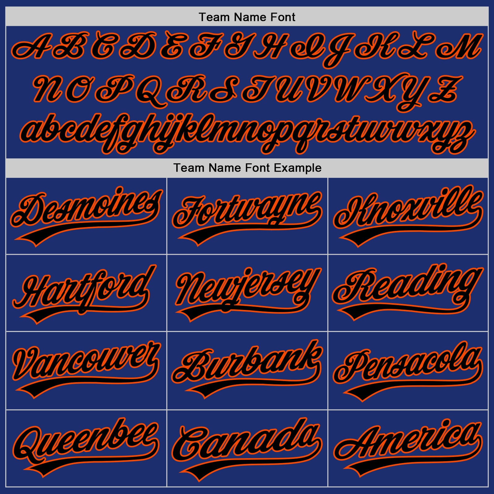 Custom Royal Black-Orange Authentic Throwback Baseball Jersey