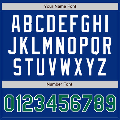 Custom Royal Kelly Green-White Authentic Baseball Jersey