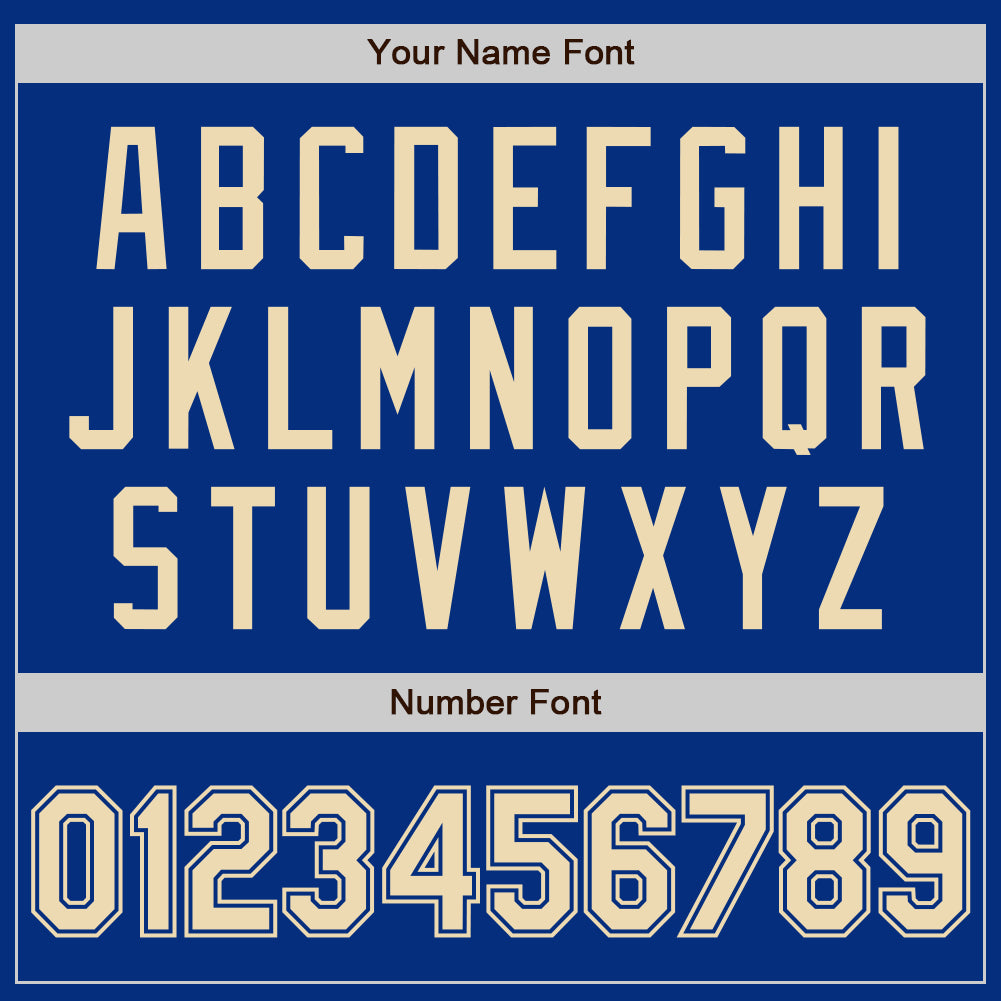 Custom Royal Cream Authentic Baseball Jersey