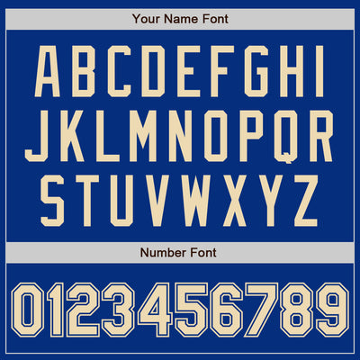 Custom Royal Cream Authentic Baseball Jersey