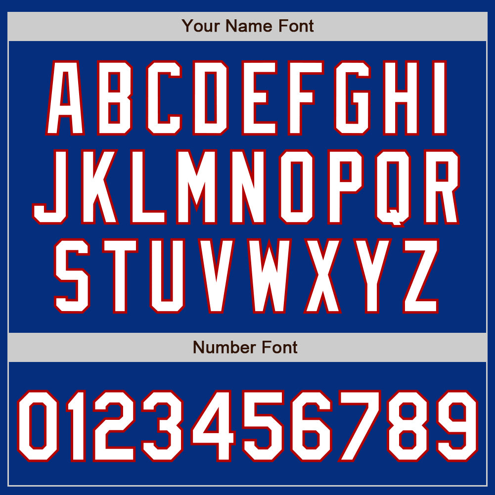 Custom Royal White-Red Authentic Baseball Jersey