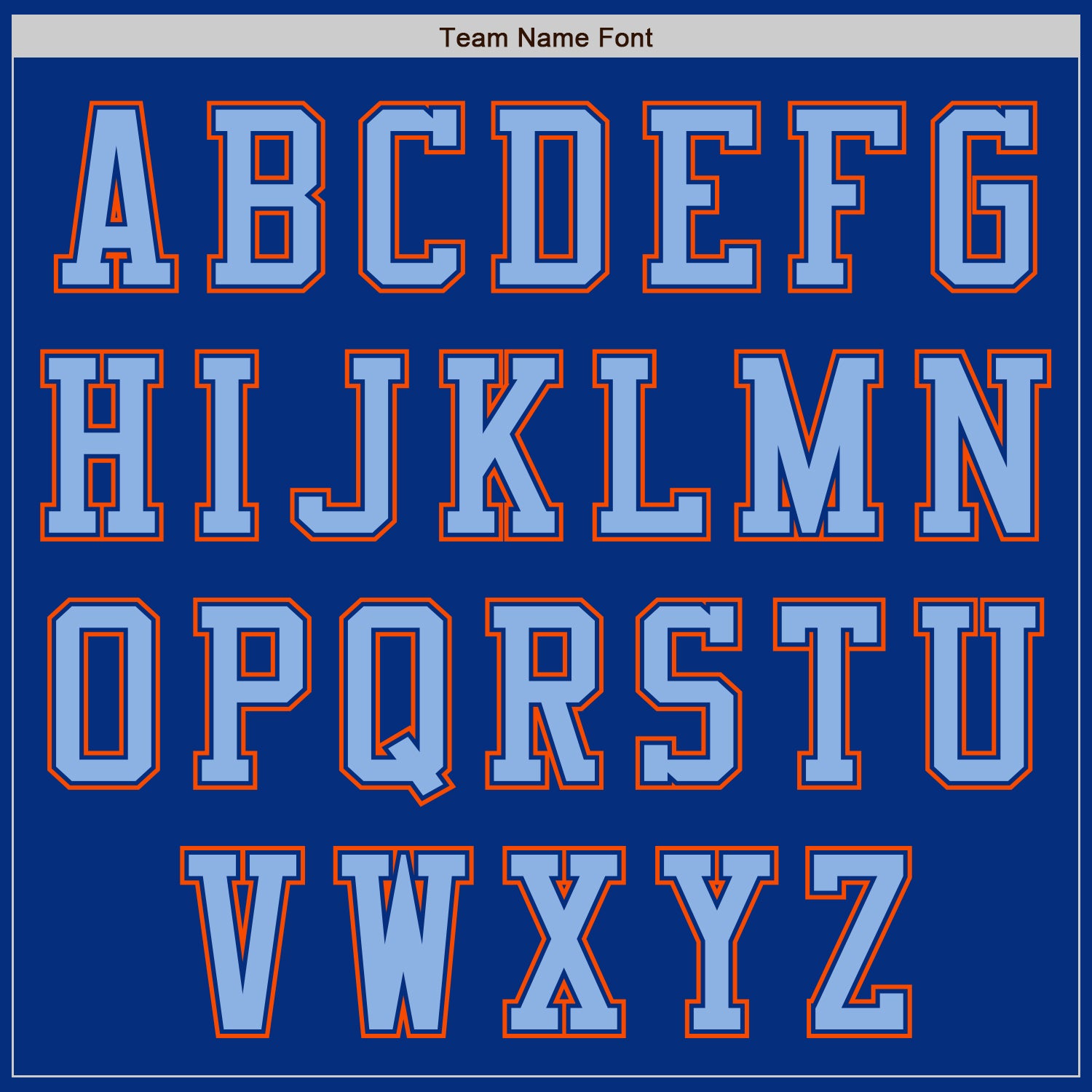 Custom Royal Light Blue-Orange Authentic Baseball Jersey