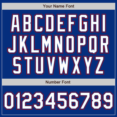 Custom Royal White-Red Authentic Baseball Jersey