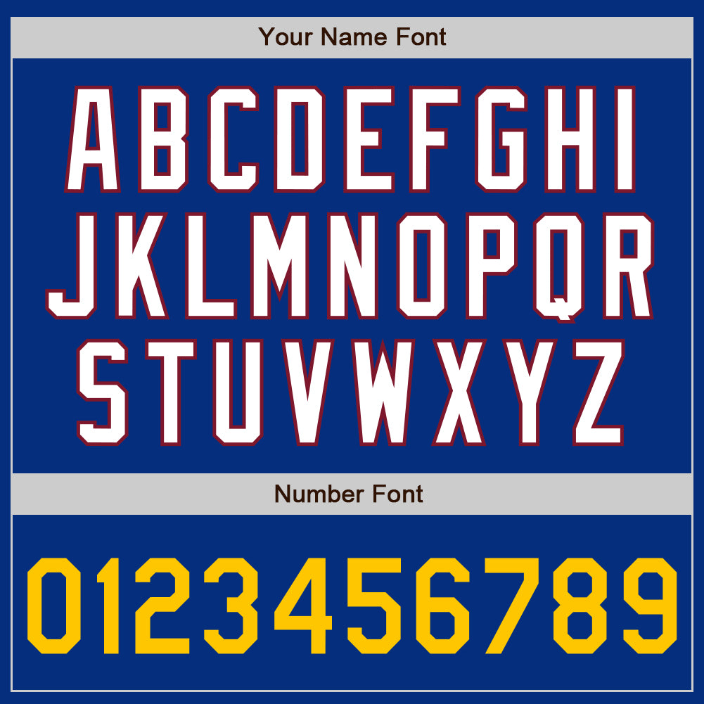 Custom Royal Yellow-Crimson Authentic Baseball Jersey