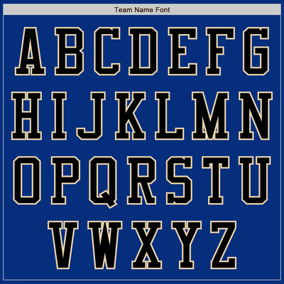 Custom Royal Black-City Cream Authentic Baseball Jersey