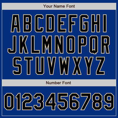 Custom Royal Black-City Cream Authentic Baseball Jersey