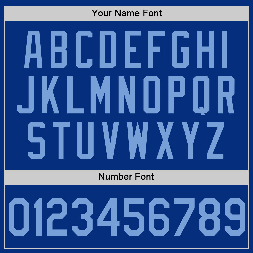 Custom Royal Light Blue Authentic Throwback Basketball Jersey