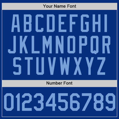 Custom Royal Light Blue Authentic Throwback Basketball Jersey