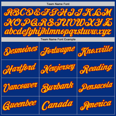 Custom Royal Gold-Red Authentic Throwback Basketball Jersey