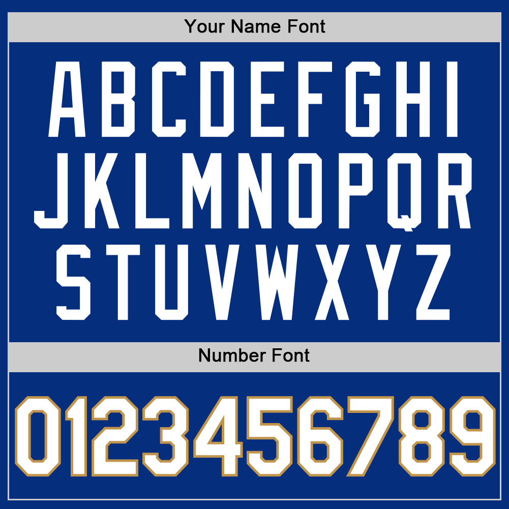 Custom Royal White-Old Gold Authentic Throwback Basketball Jersey