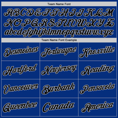 Custom Royal Black-Gray Authentic Throwback Basketball Jersey