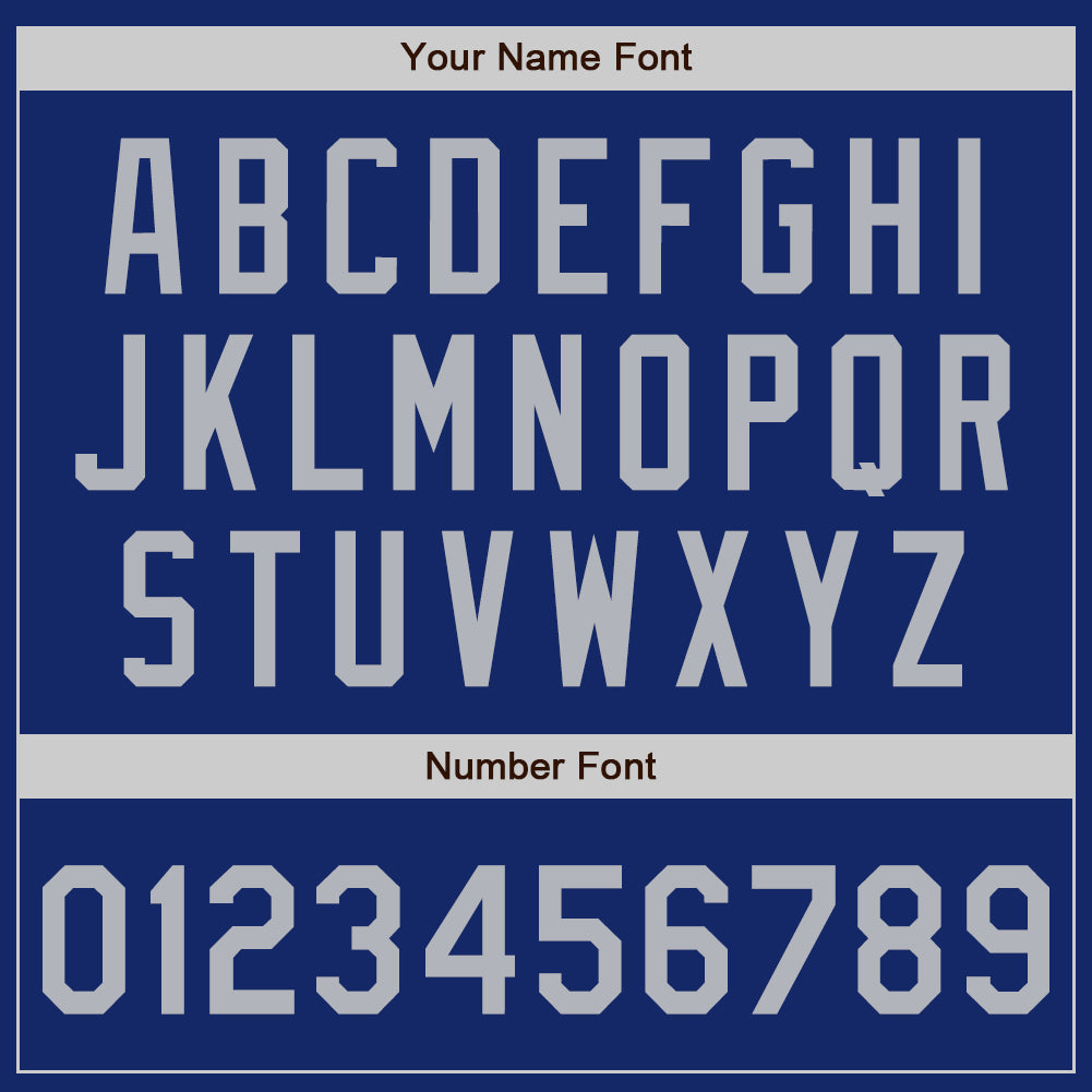 Custom Royal Gray Authentic Baseball Jersey