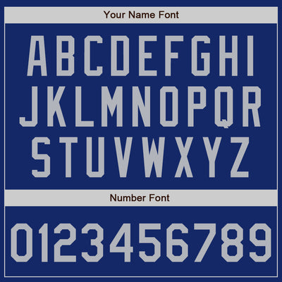 Custom Royal Gray Authentic Baseball Jersey