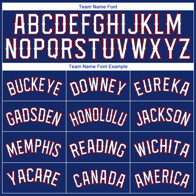 Custom Royal White-Red Authentic Baseball Jersey