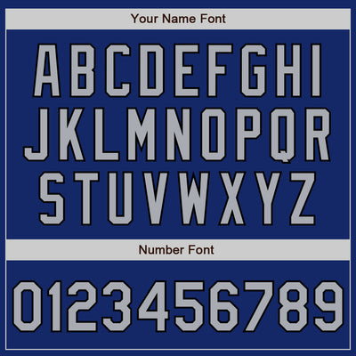 Custom Stitched Royal Gray-Black Baseball Pullover Sweatshirt Hoodie