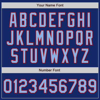 Custom Stitched Royal Light Blue-Red Baseball Pullover Sweatshirt Hoodie