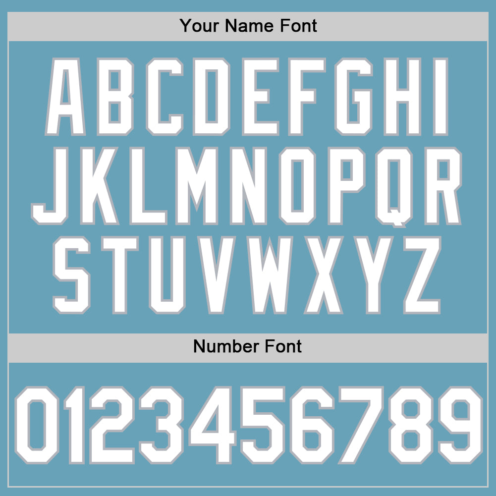 Custom Shadow Blue White-Gray Authentic Baseball Jersey