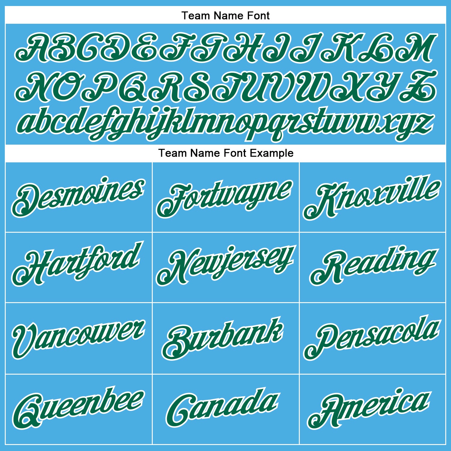 Custom Sky Blue Kelly Green-White Performance T-Shirt