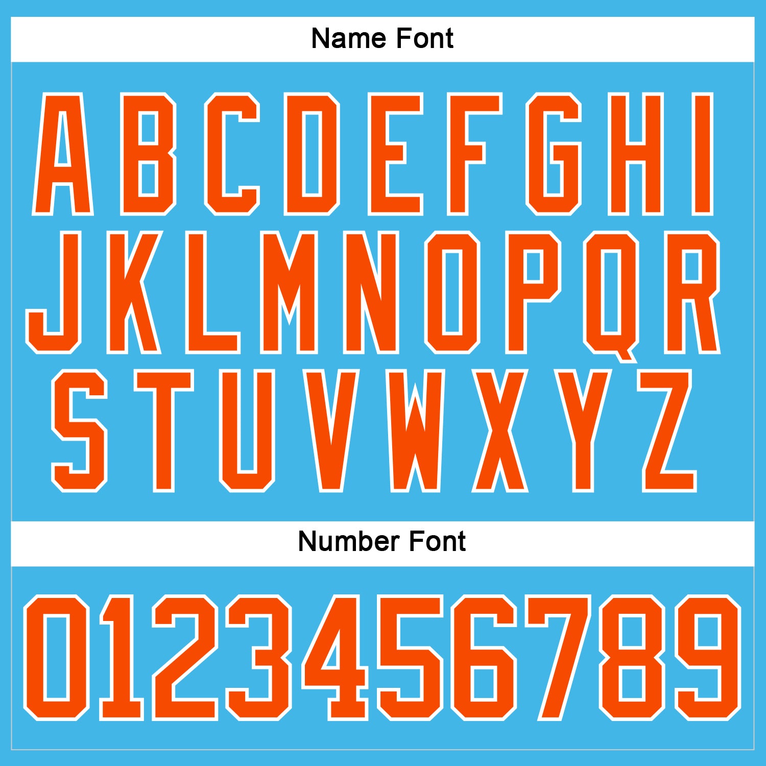 Custom Sky Blue Orange-White Hockey Lace Neck Jersey