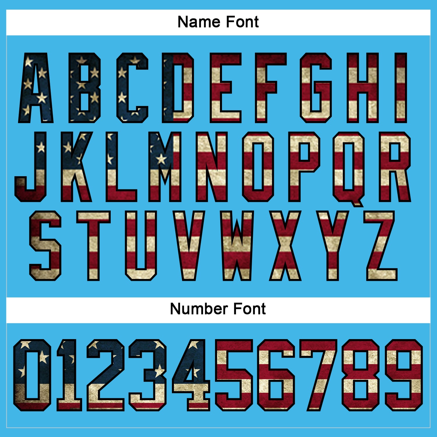 Custom Sky Blue Vintage USA Flag Black-Maroon Hockey Lace Neck Jersey