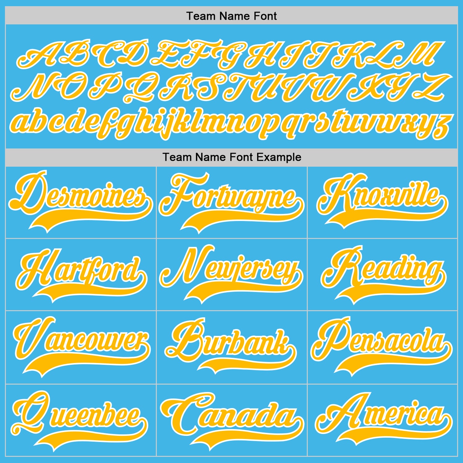 Custom Sky Blue Gold-White Hockey Jersey