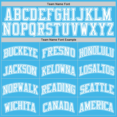 Custom Sky Blue White Authentic Basketball Jersey