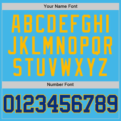 Custom Sky Blue Royal-Gold Authentic Basketball Jersey