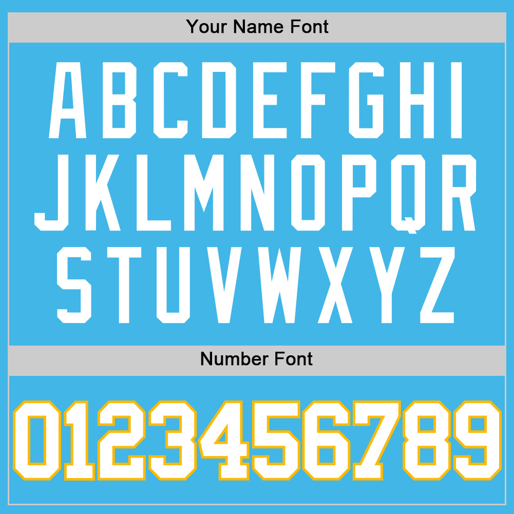 Custom Sky Blue White-Gold Authentic Basketball Jersey