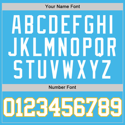 Custom Sky Blue White-Gold Authentic Basketball Jersey