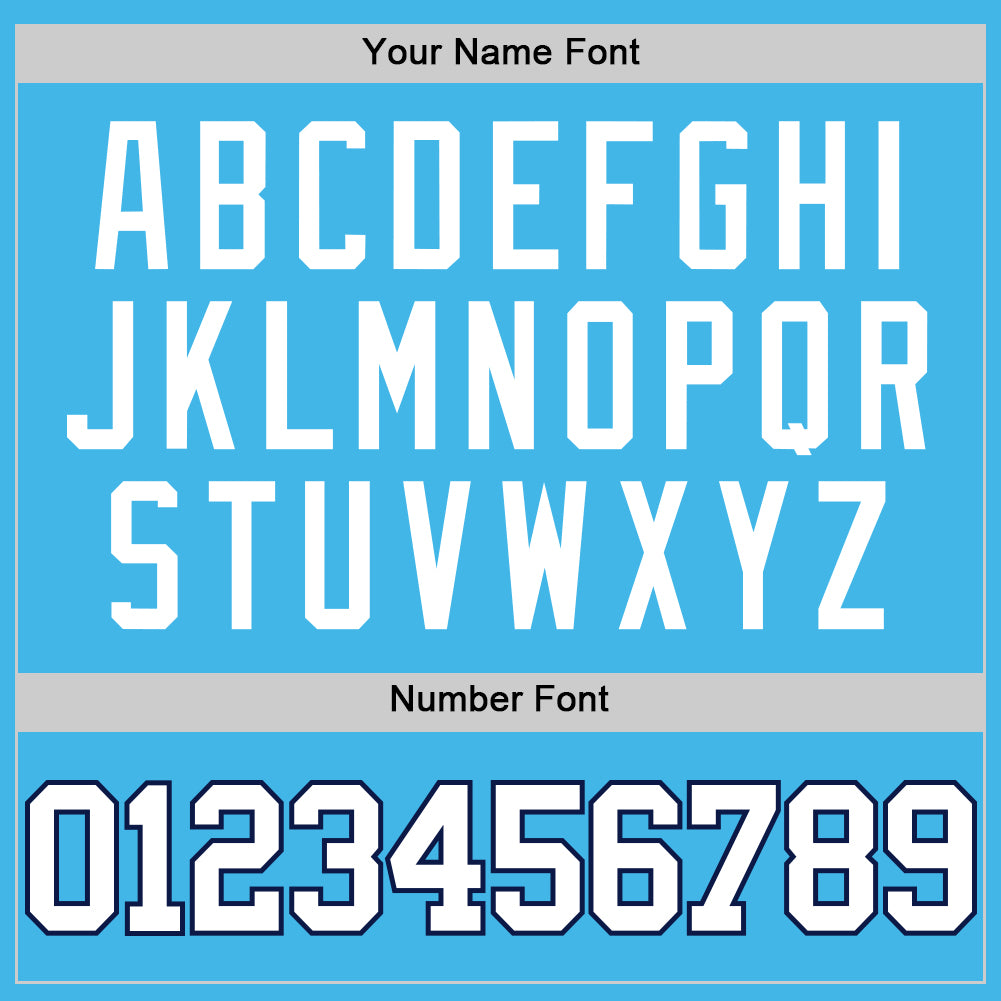 Custom Sky Blue White-Navy Authentic Basketball Jersey