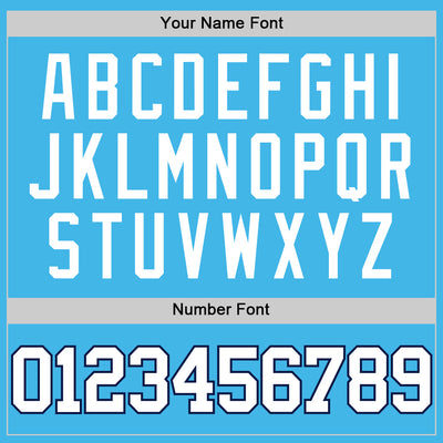 Custom Sky Blue White-Navy Authentic Basketball Jersey