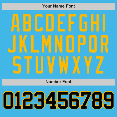 Custom Sky Blue Balck-Gold Authentic Basketball Jersey