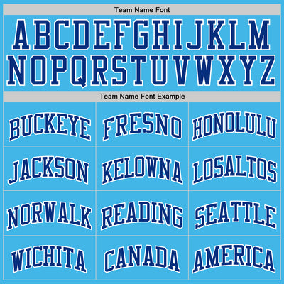 Custom Sky Blue Royal-White Authentic Basketball Jersey