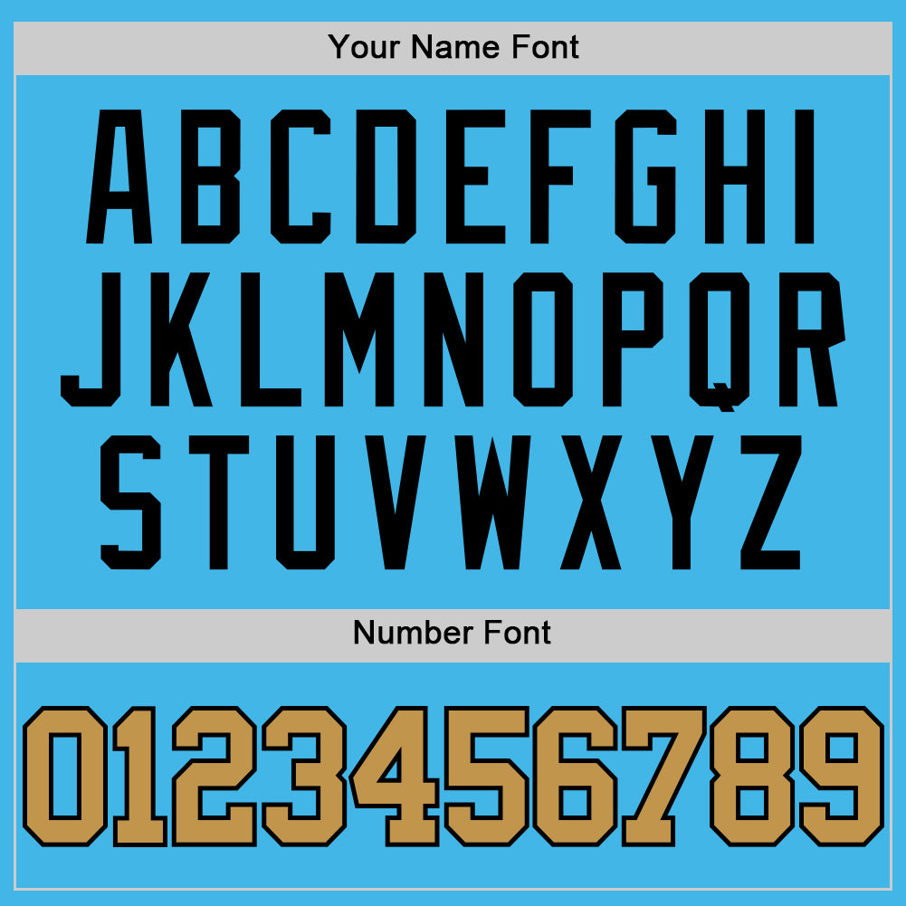 Custom Sky Blue Old Gold-Black Authentic Basketball Jersey