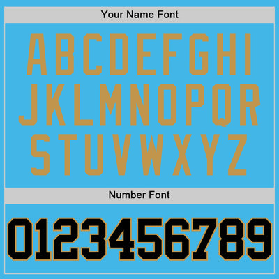 Custom Sky Blue Black-Old Gold Authentic Basketball Jersey