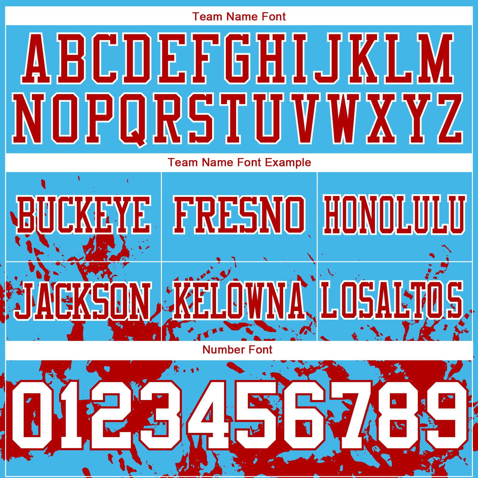 Custom Sky Blue White-Red 3D Pattern Splash Authentic Football Jersey