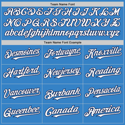 Custom Powder Blue White-Navy Authentic Sleeveless Baseball Jersey