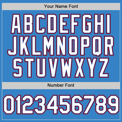 Custom Powder Blue Royal-Red Authentic Sleeveless Baseball Jersey