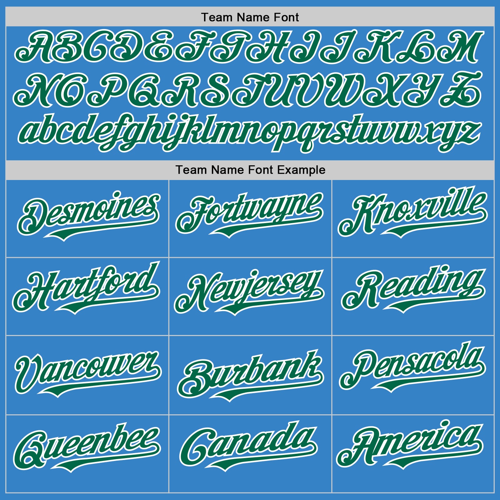 Custom Powder Blue Kelly Green-White Authentic Sleeveless Baseball Jersey