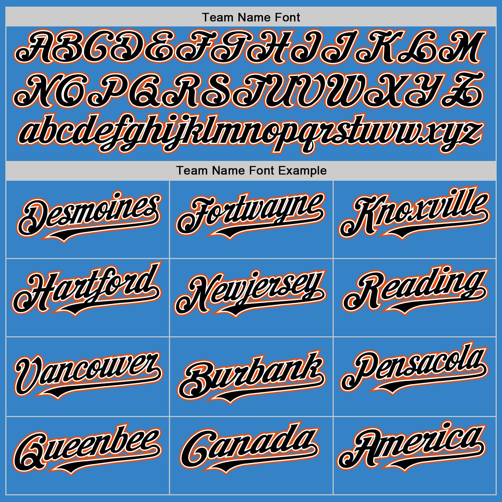 Custom Powder Blue Black-Orange Authentic Sleeveless Baseball Jersey