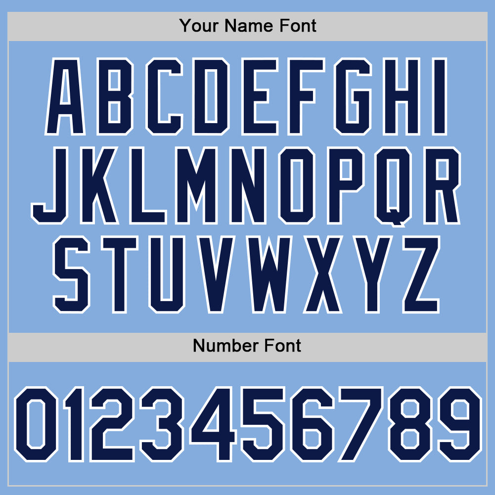 Custom Light Blue Navy-White Authentic Sleeveless Baseball Jersey