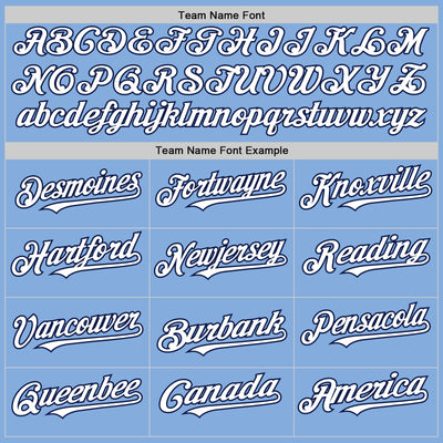 Custom Light Blue White-Navy Authentic Sleeveless Baseball Jersey