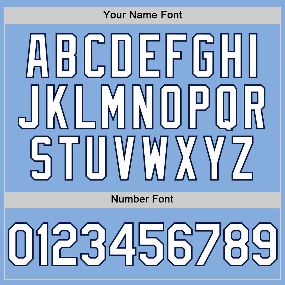 Custom Light Blue White-Navy Authentic Sleeveless Baseball Jersey