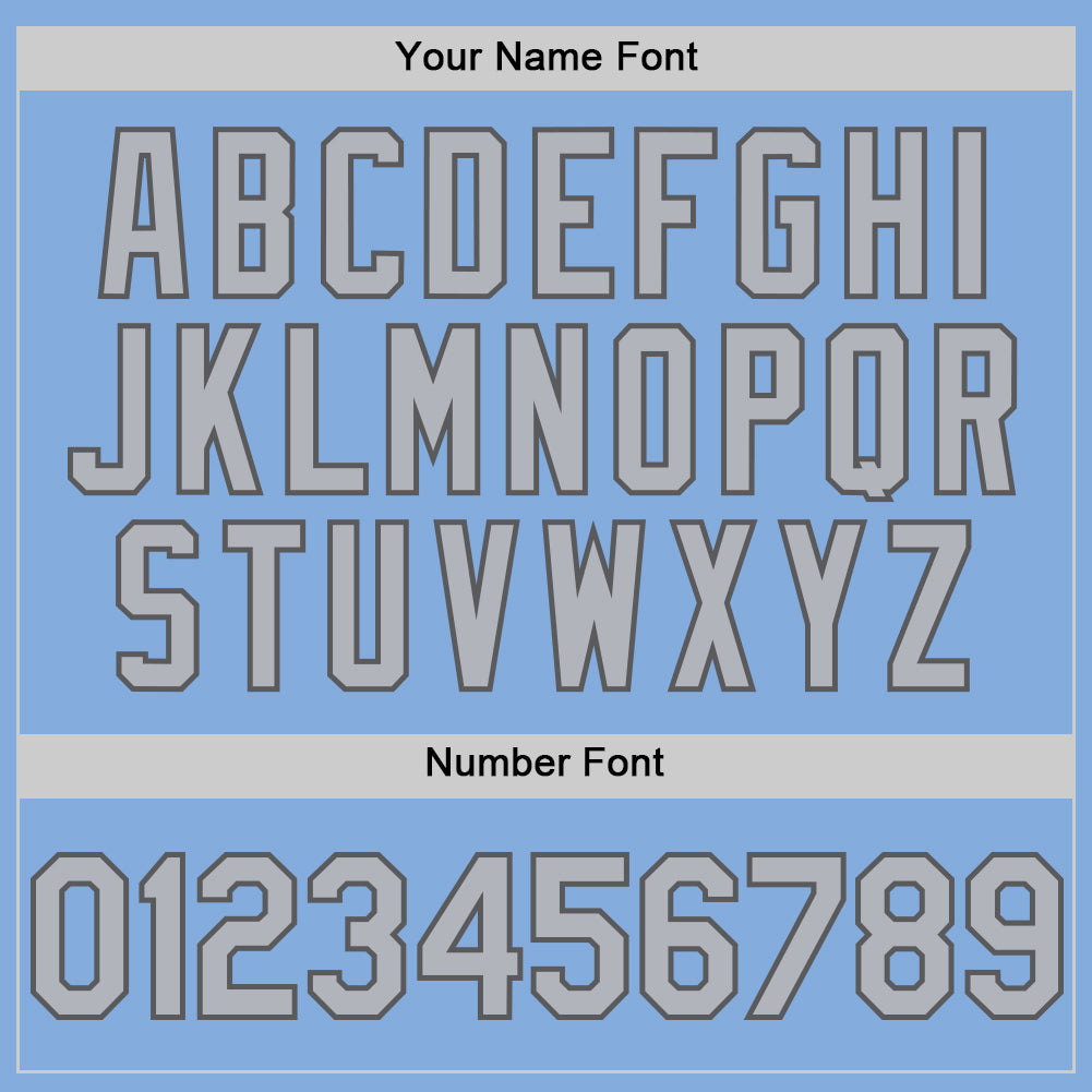 Custom Light Blue Gray-Steel Gray Authentic Sleeveless Baseball Jersey