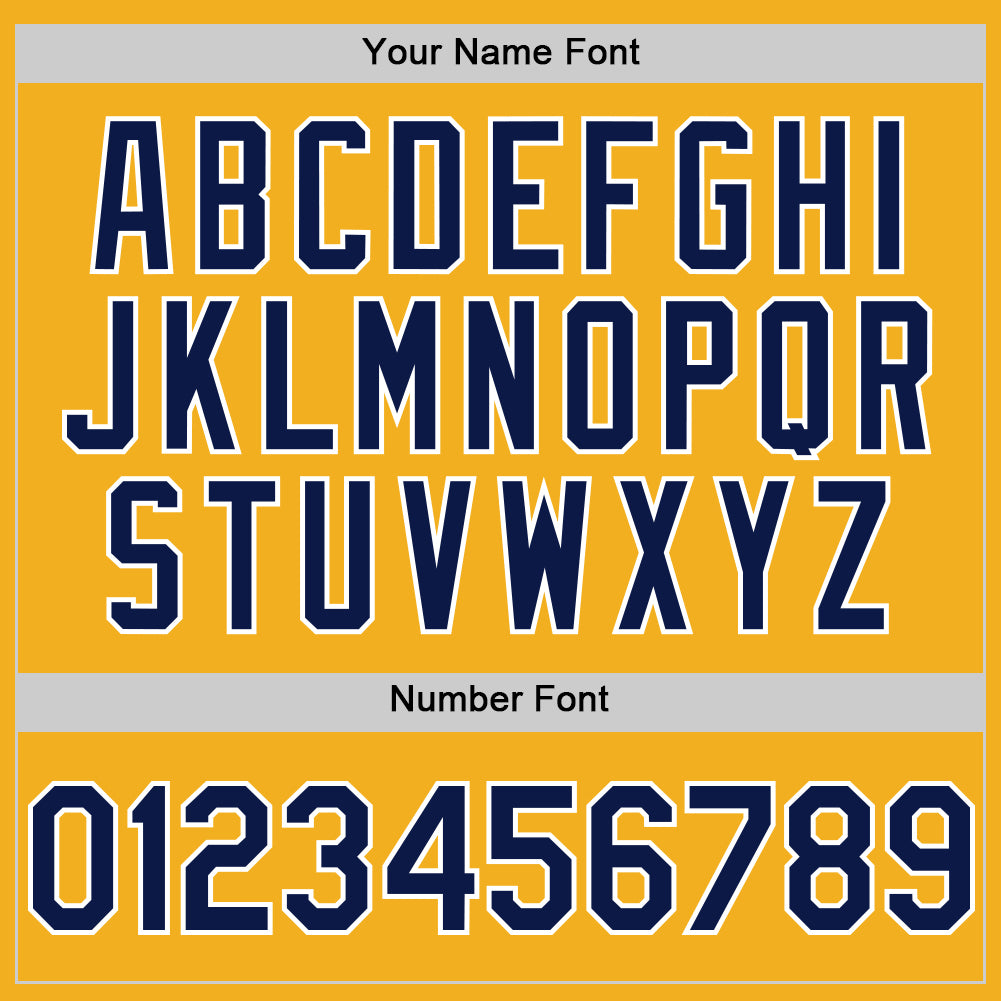 Custom Gold Navy-White Authentic Sleeveless Baseball Jersey