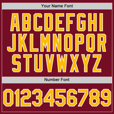 Custom Crimson Gold-White Authentic Sleeveless Baseball Jersey