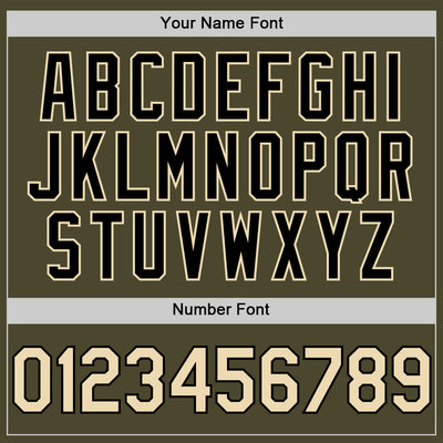 Custom Olive Cream-Black Authentic Sleeveless Salute To Service Baseball Jersey