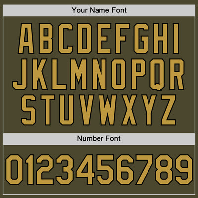 Custom Olive Old Gold-Black Authentic Sleeveless Salute To Service Baseball Jersey