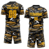 Custom Figure Gold-Old Gold Sublimation Soccer Uniform Jersey